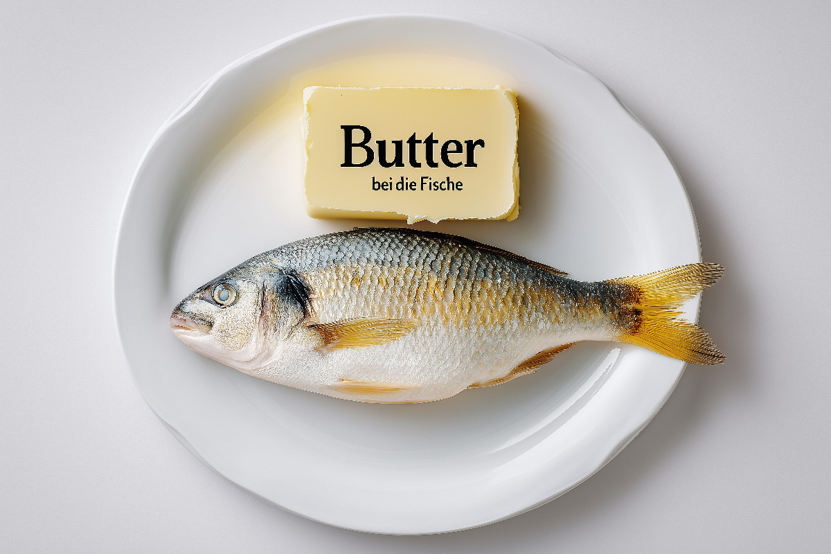Butter bei die Fische - norddeutscher Spruch mit Humor