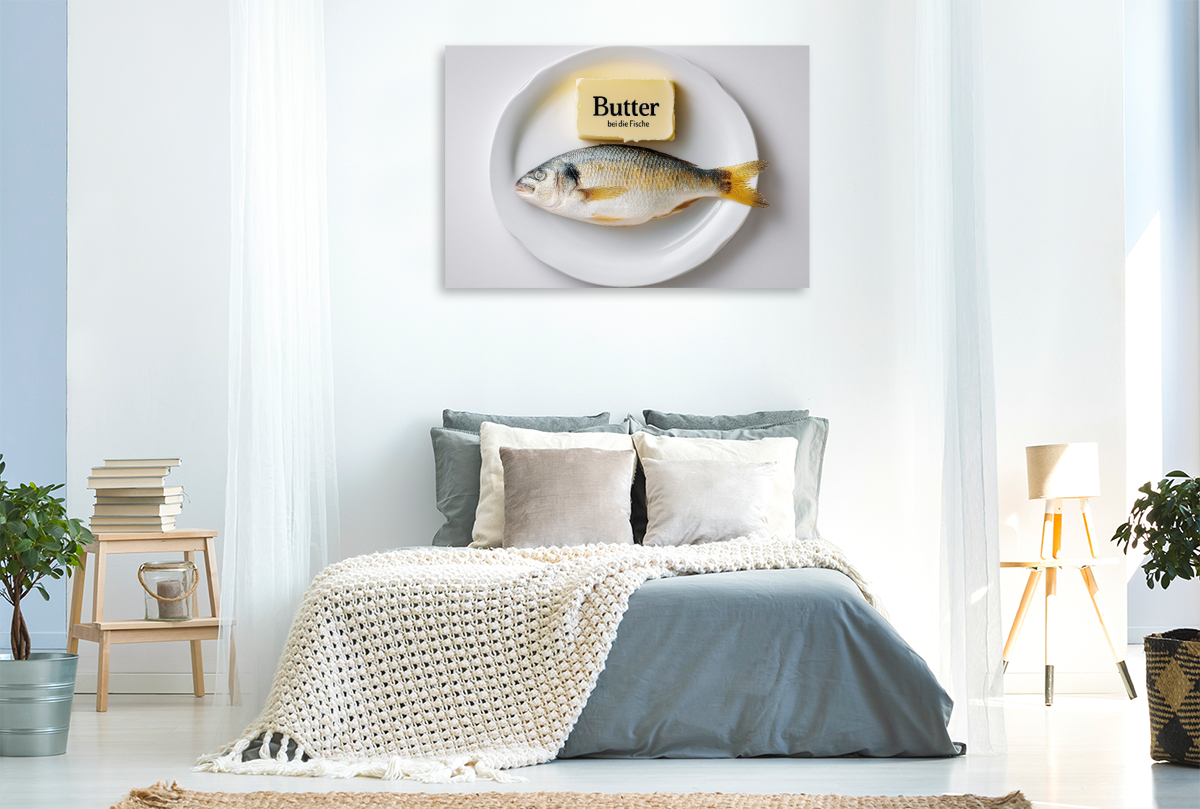 Butter bei die Fische - norddeutscher Spruch mit Humor