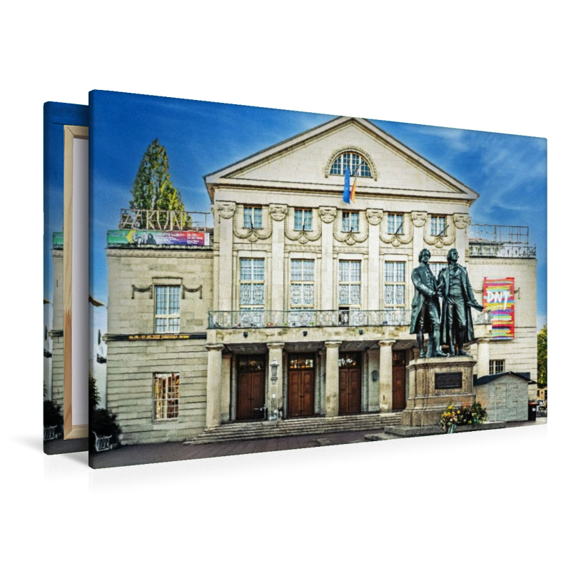 Goethe und Schiller vor dem Nationaltheater