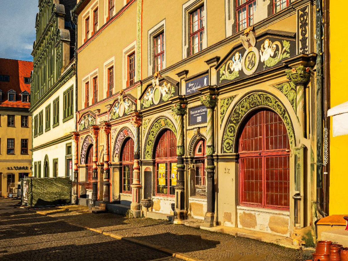 Marktplatz in Weimar/Thüringen