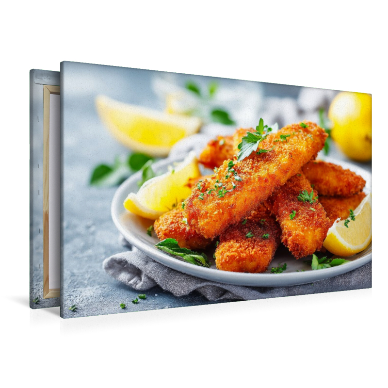 Knusprige Fischstäbchen mit frischer Zitrone