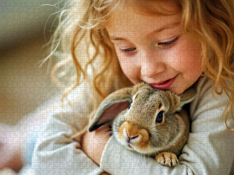 Kaninchen bringen Liebe ins Leben.