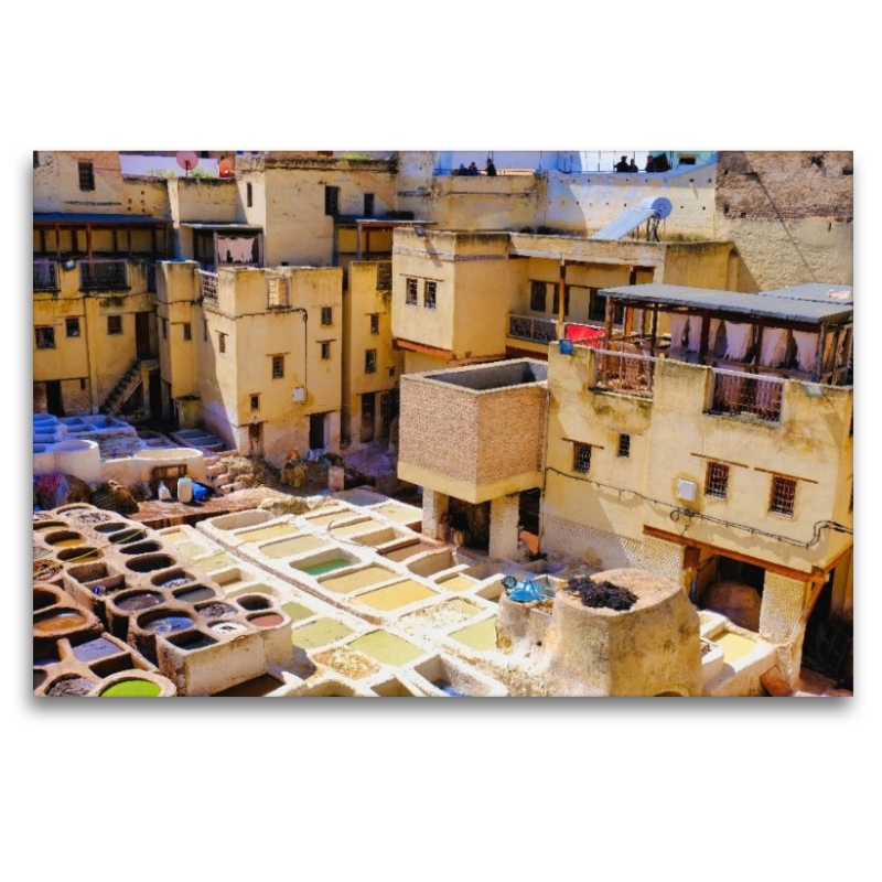 Marokko - Die Gerbereien im Gerberviertel in der Medina von Fès