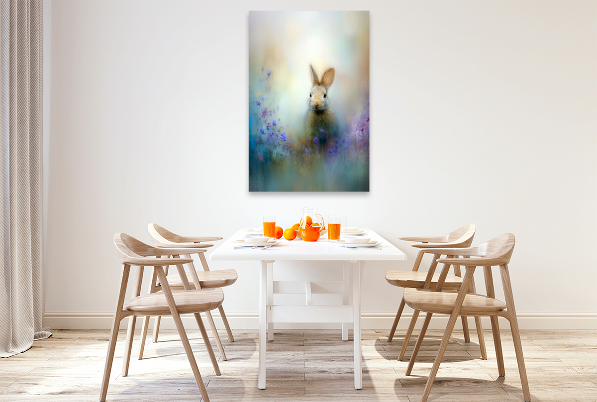 Der Hase zwischen Wildblumen - ein Flimmern zwischen Wind und Zeit