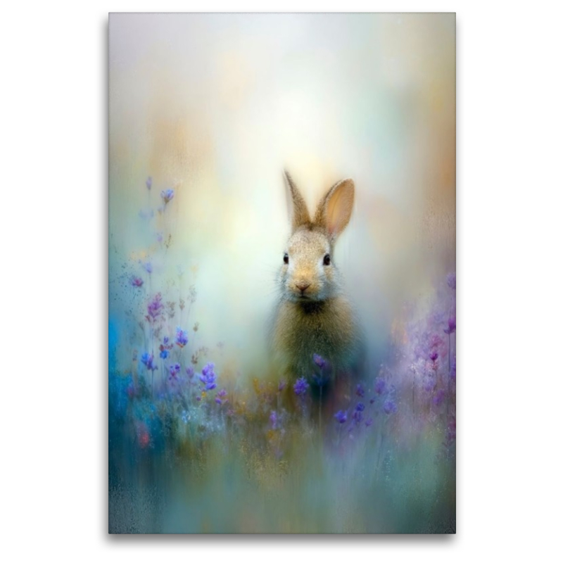 Der Hase zwischen Wildblumen - ein Flimmern zwischen Wind und Zeit