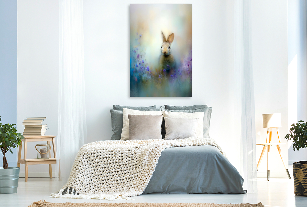 Der Hase zwischen Wildblumen - ein Flimmern zwischen Wind und Zeit