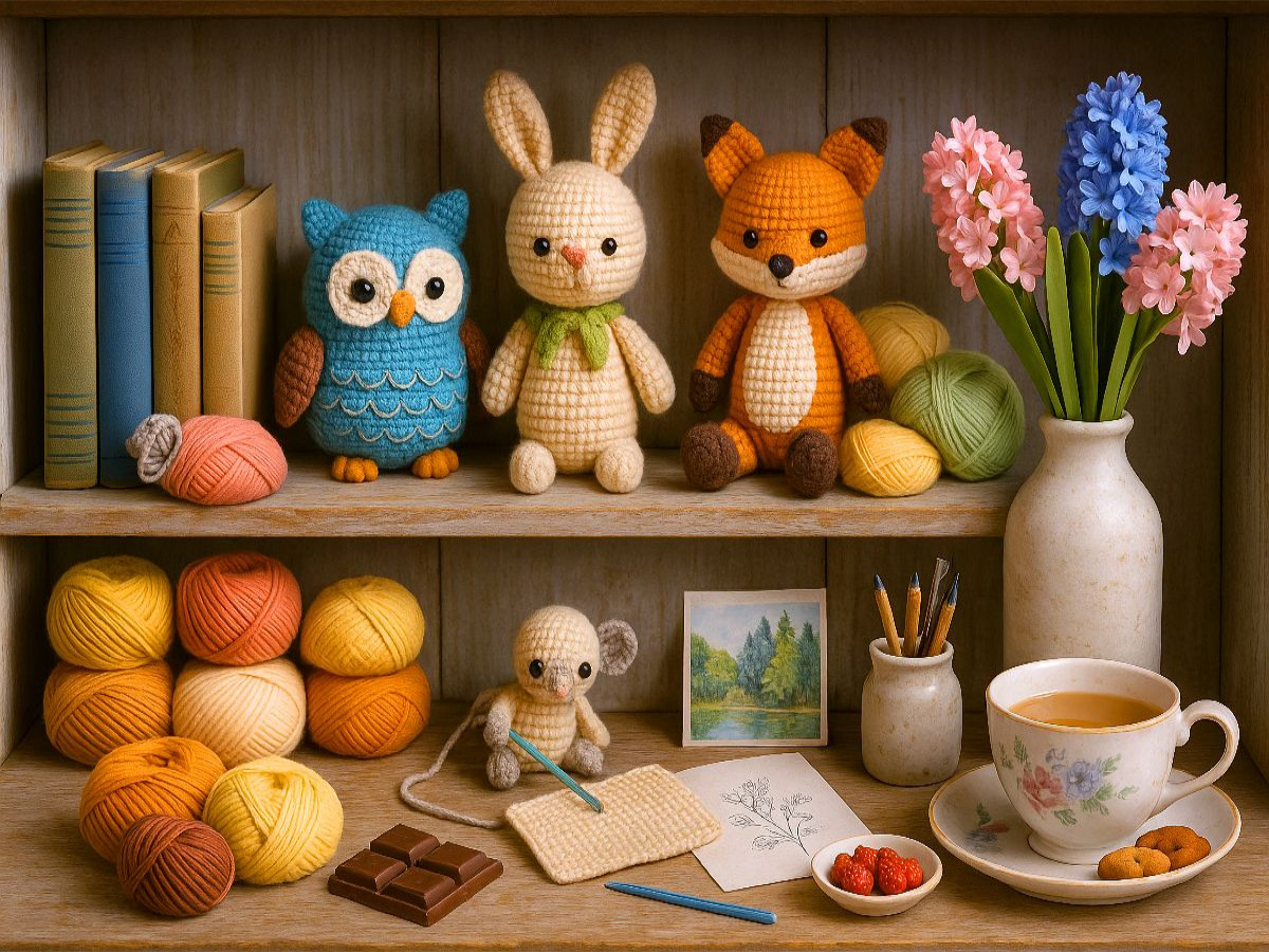 Amigurumi - Regal mit kreativen Ideen