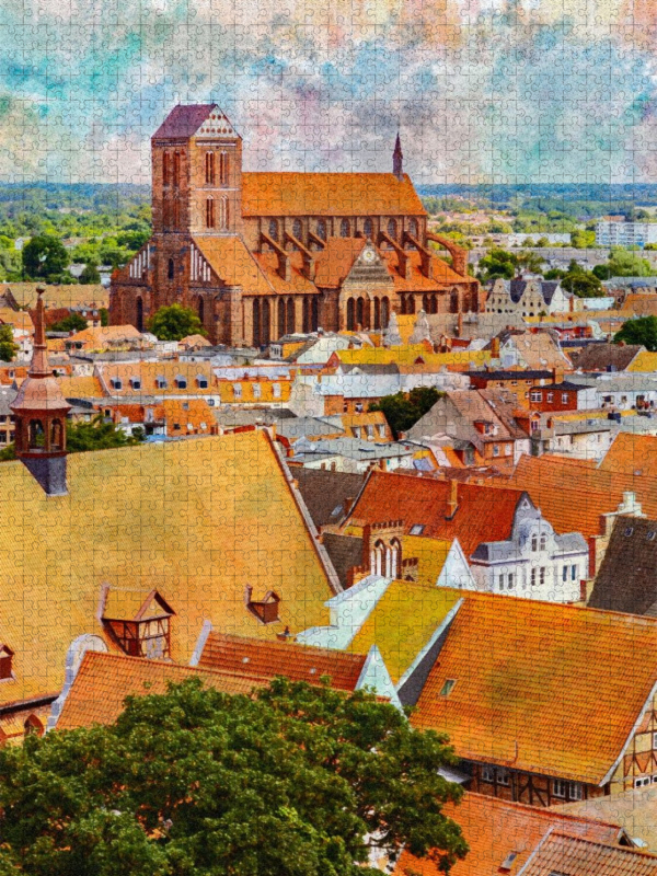 Altstadtblick über die Hansestadt Wismar