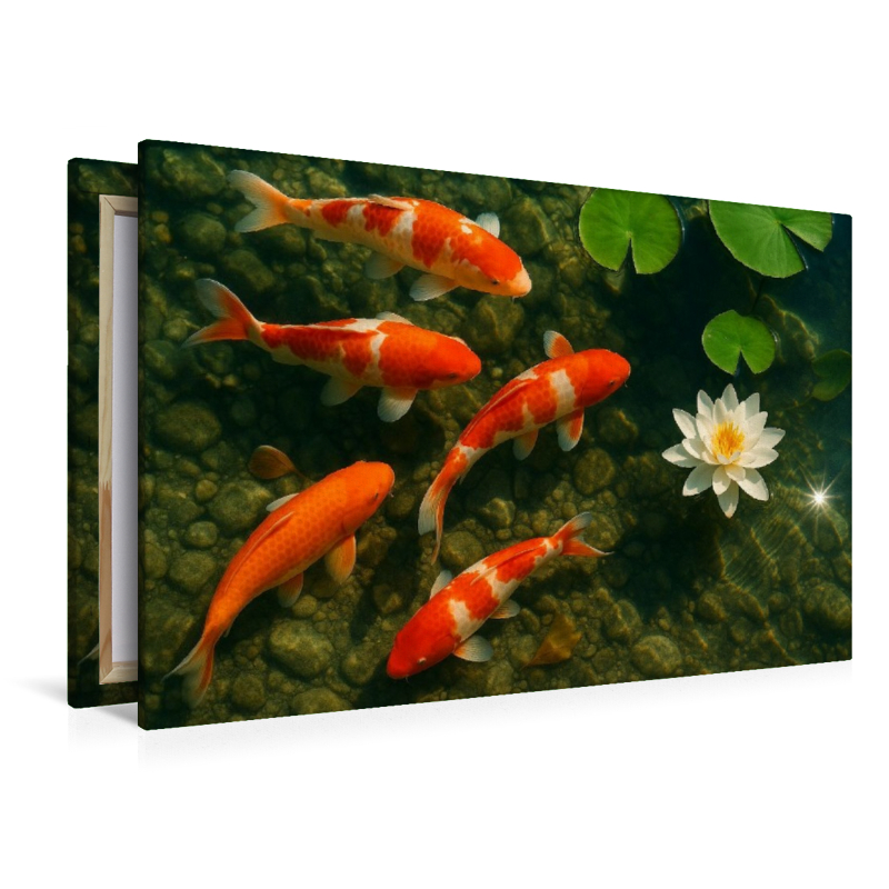 Koi-Karpfen im Teich – Ausdauer, Harmonie und Überfluss