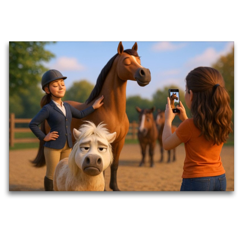 Instagram ruft - Pferd und Reiterin