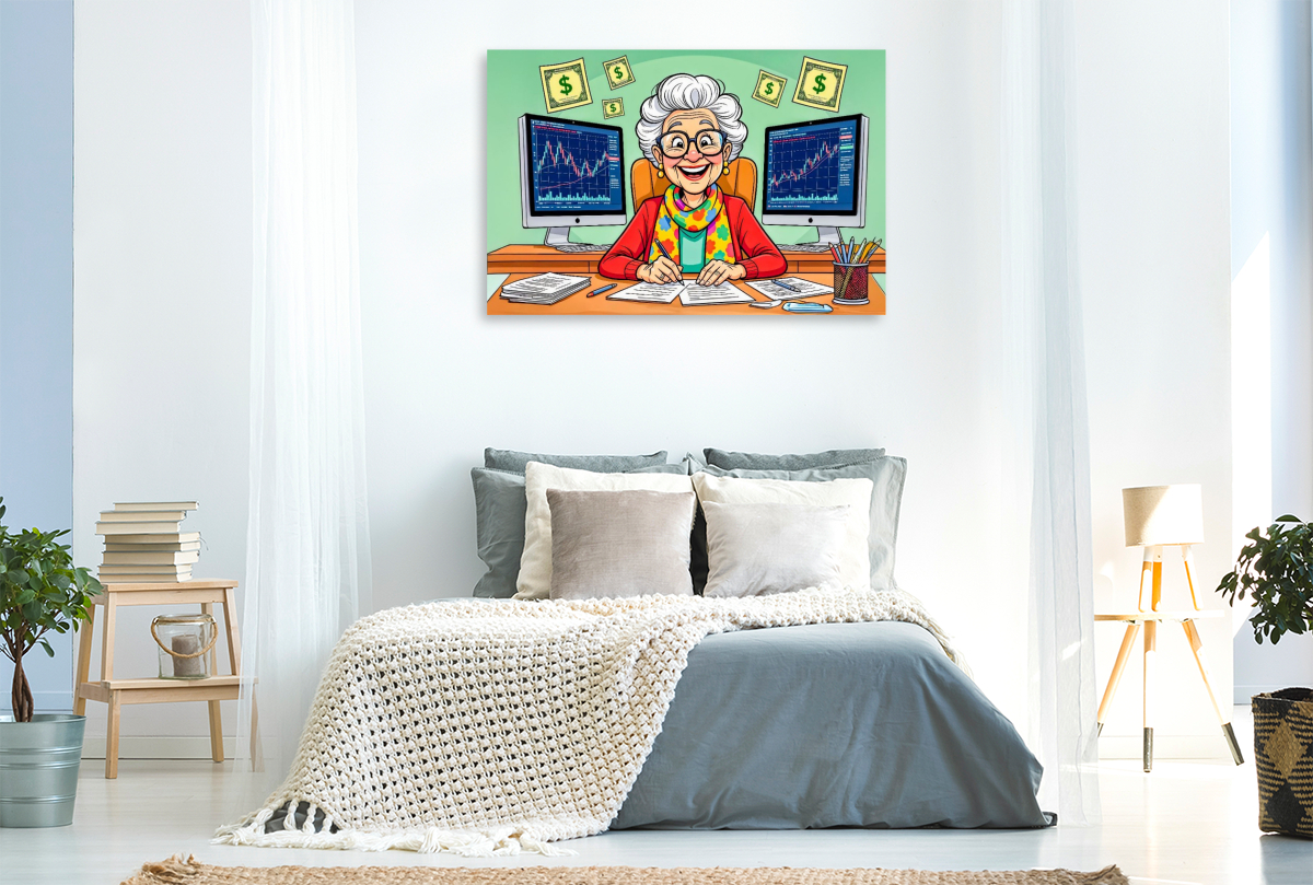 Oma zockt am Aktienmarkt
