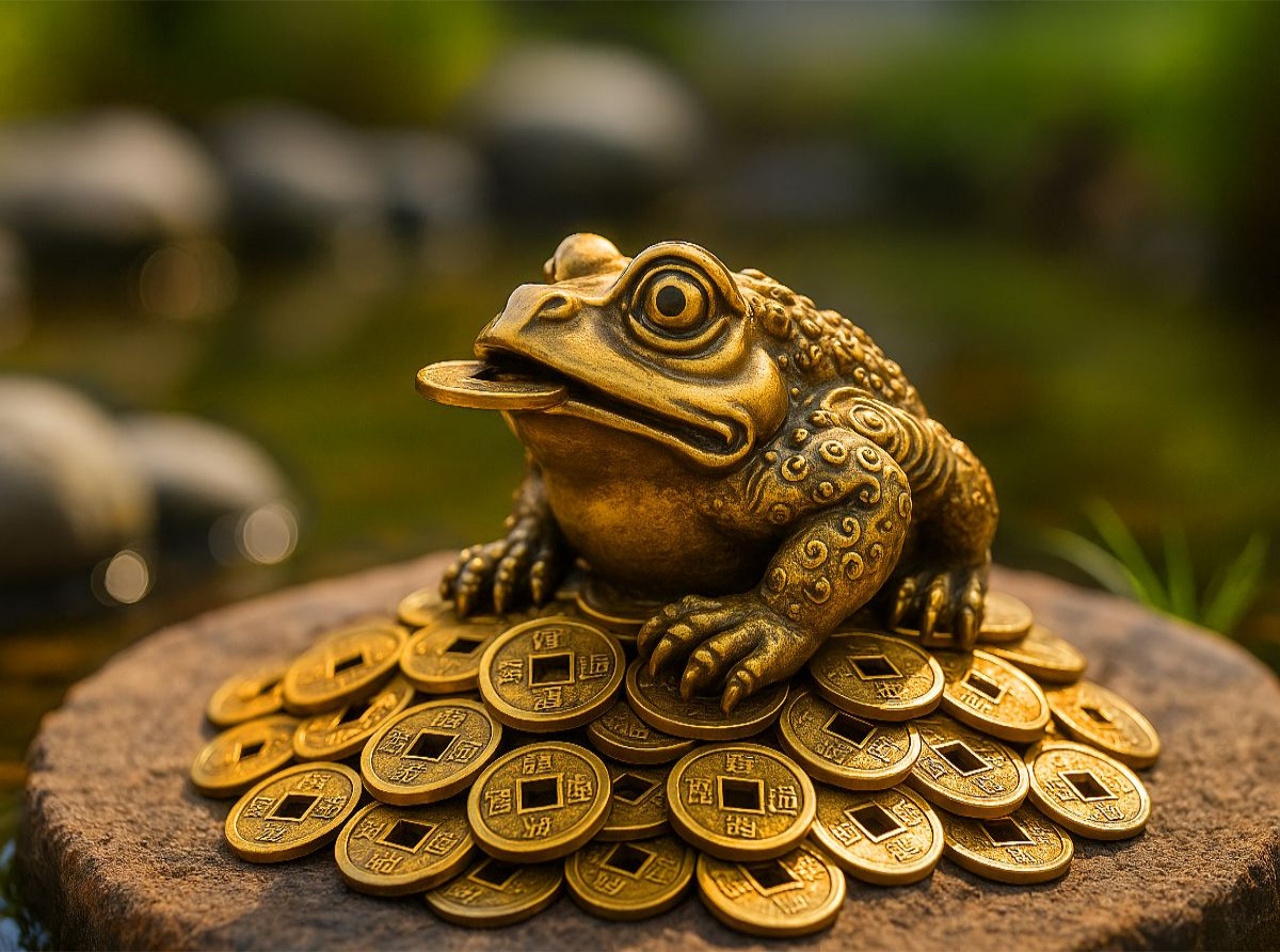 Der Geldfrosch Jin Chan - Symbol für Reichtum