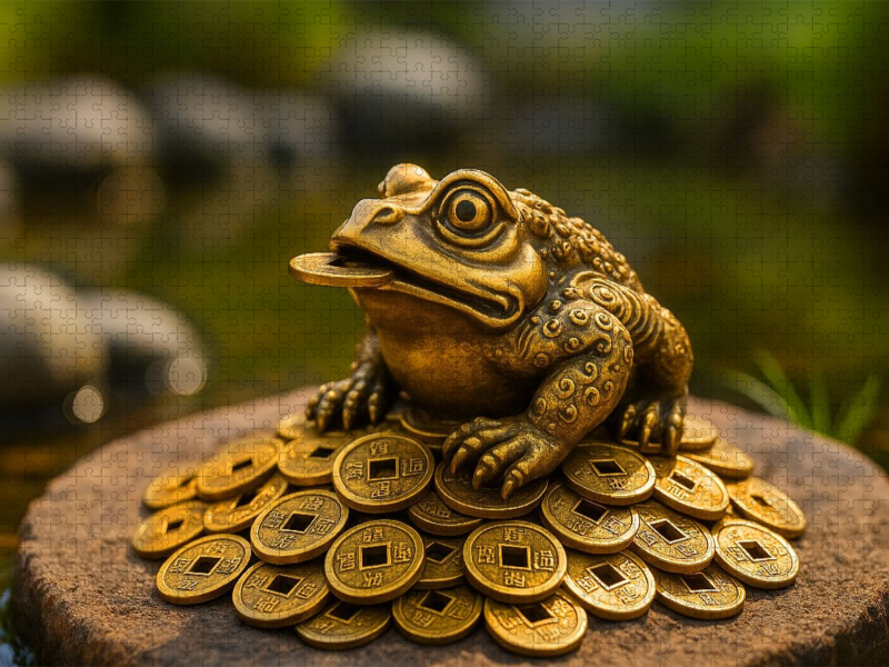Der Geldfrosch Jin Chan - Symbol für Reichtum