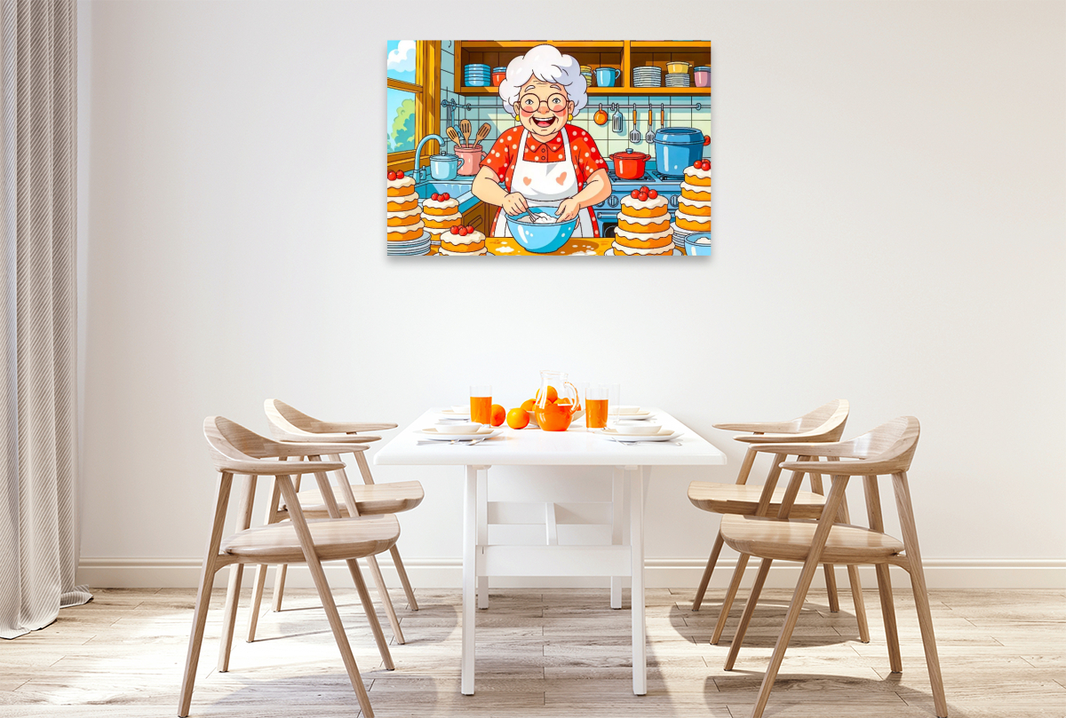 Oma backt Kuchen Küchentraum