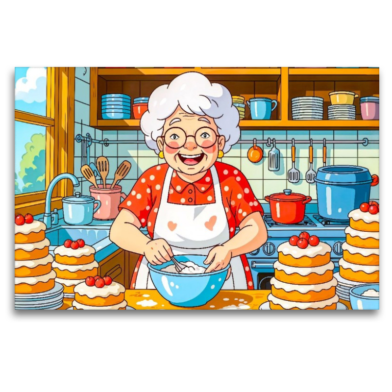 Oma backt Kuchen Küchentraum