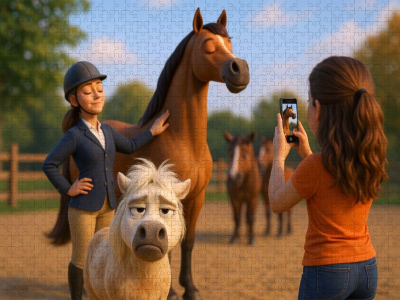 Instagram ruft - Pferd und Reiterin