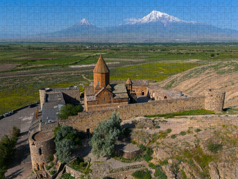 Kloster Chor Virap mit Ararat