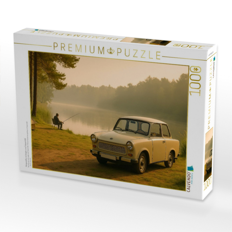 Morgenstille mit Angler und Trabant 601