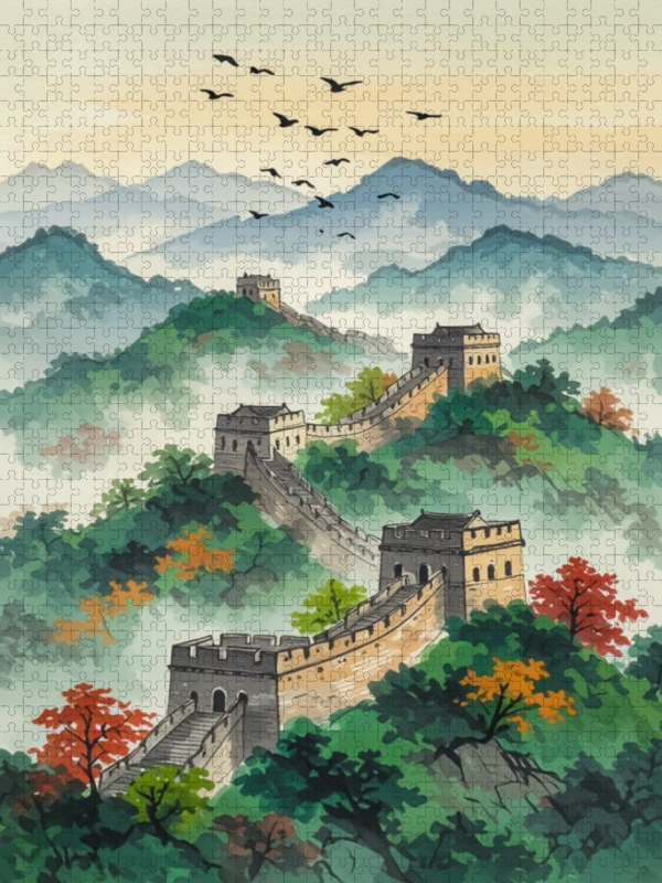 Chinesische Mauer – Harmonie im Nebel