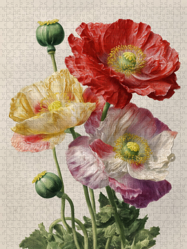 Feurige Mohnblumen, Symbol für Lebendigkeit und Freiheit