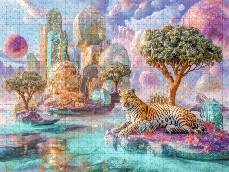 Surreale wunderliche Landschaften