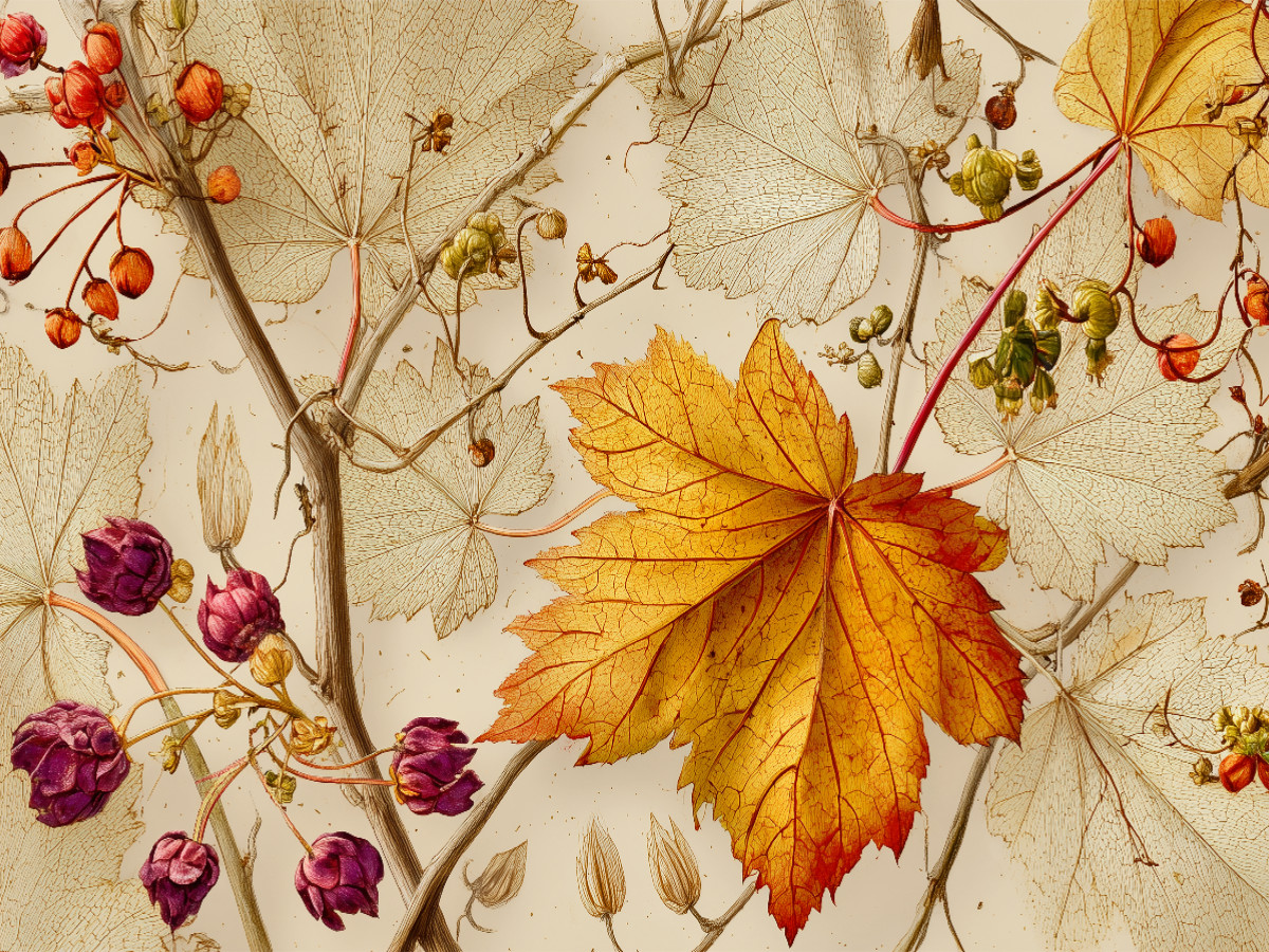 Ahornblätter, Farben des Herbstes