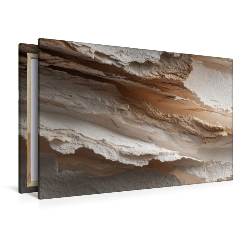Struktur und Fläche, moderne Kunst in Sandfarben