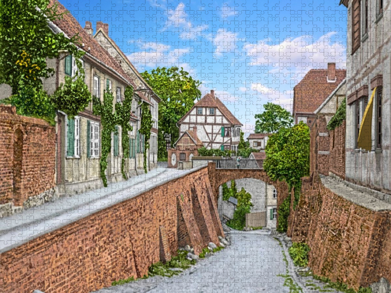 Tangermünde – Straße nach der Wasserpforte (Rossfurth) um 1915