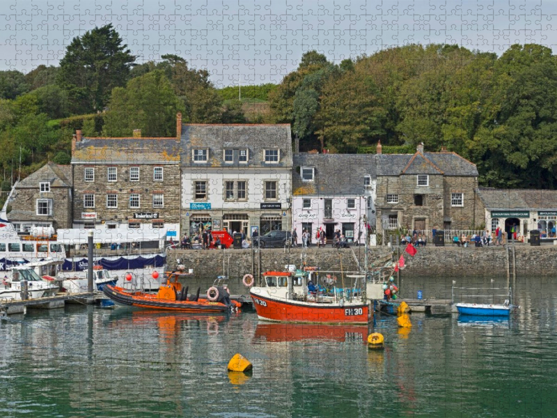 Fischerboote im Hafen, Padstow, Cornwall