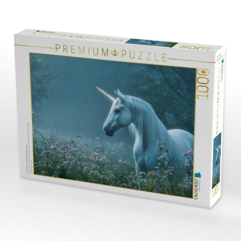 Ein Einhorn im Nebel der Zauberwiese