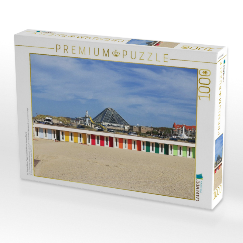 Le Touquet-Paris-Plage, bunte Badehäuschen am Strand