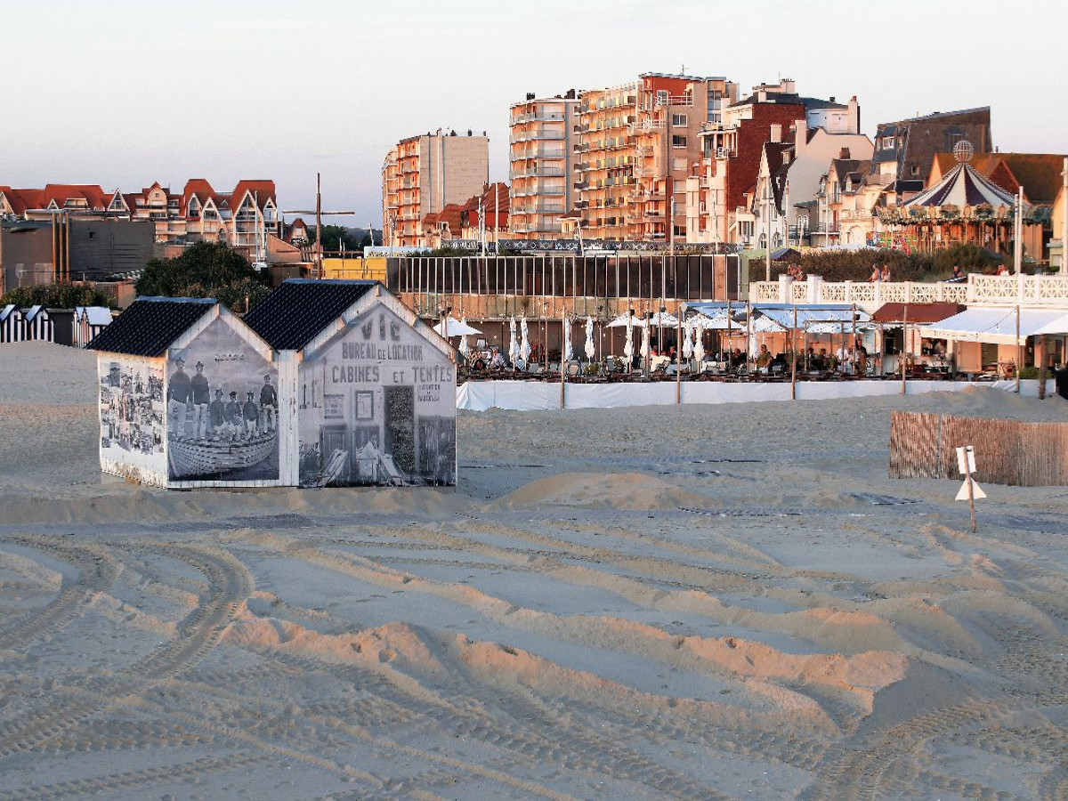 Le Touquet-Paris-Plage, nostalgische Badehäuschen am Strand
