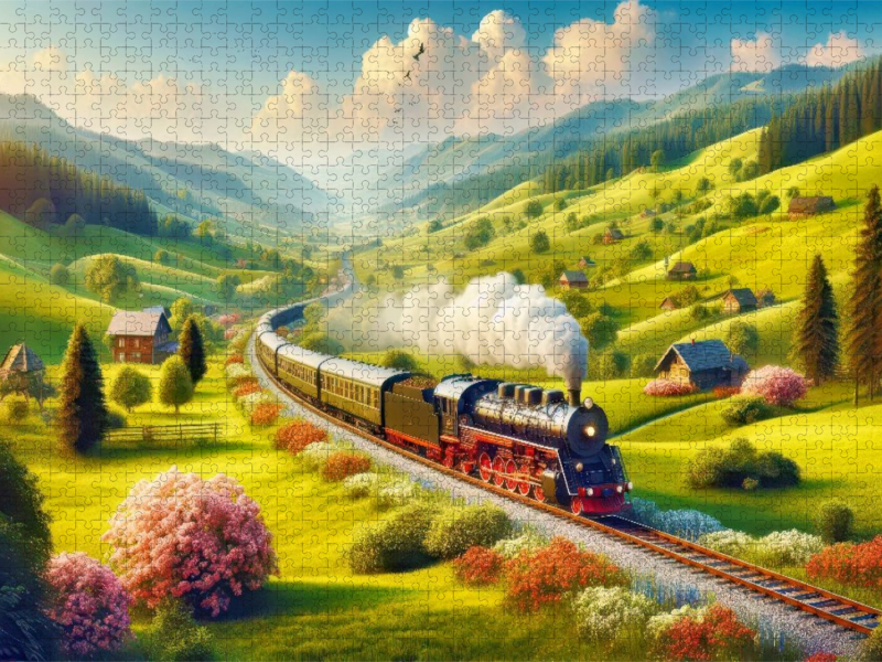 Ein Motiv aus dem Kalender  Nostalgiezüge