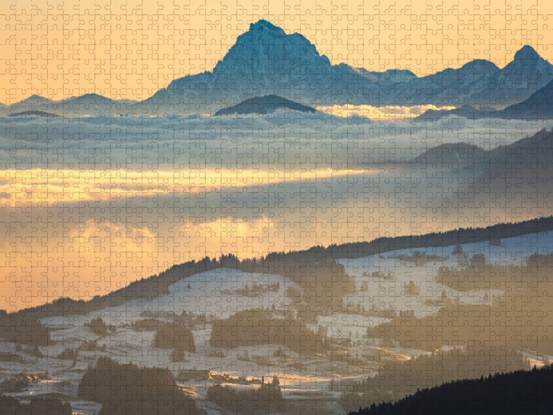 Traunstein über Nebelmeer