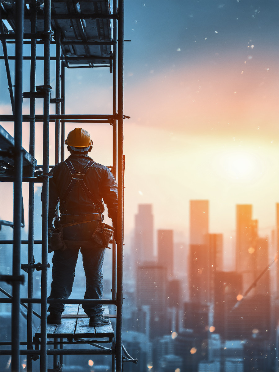 Bauarbeiter - ie bauen nicht nur Häuser, sie erschaffen Halt