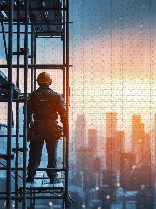 Bauarbeiter - ie bauen nicht nur Häuser, sie erschaffen Halt