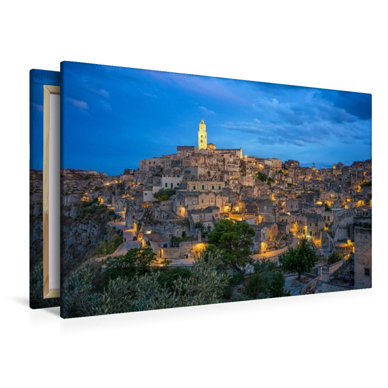 Das aus dem Film mit dem berühmten Spion bekannte Matera bei Nacht