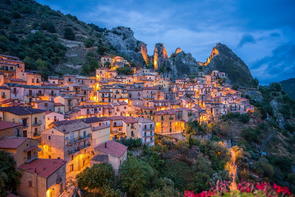 Castelmezzano bei Nacht