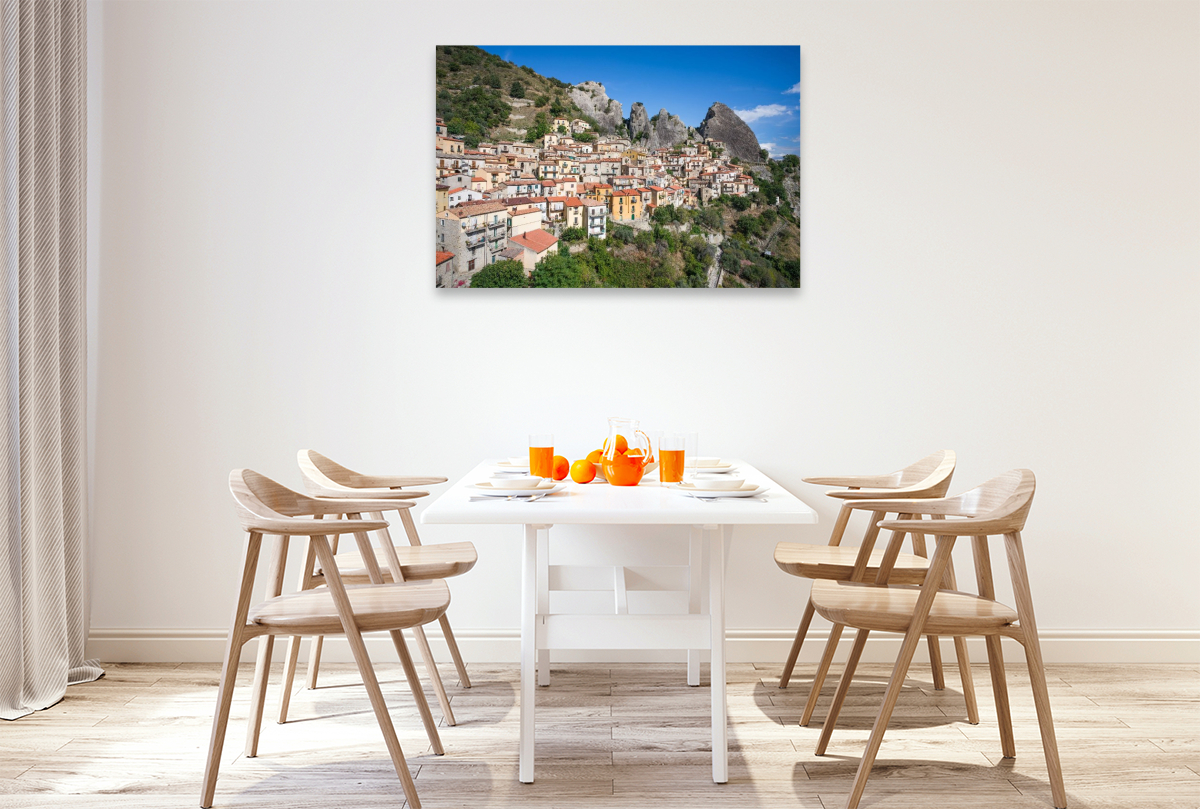 Castelmezzano in der Region Basilikata in Süditalien