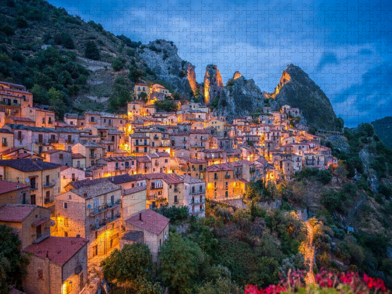 Castelmezzano bei Nacht