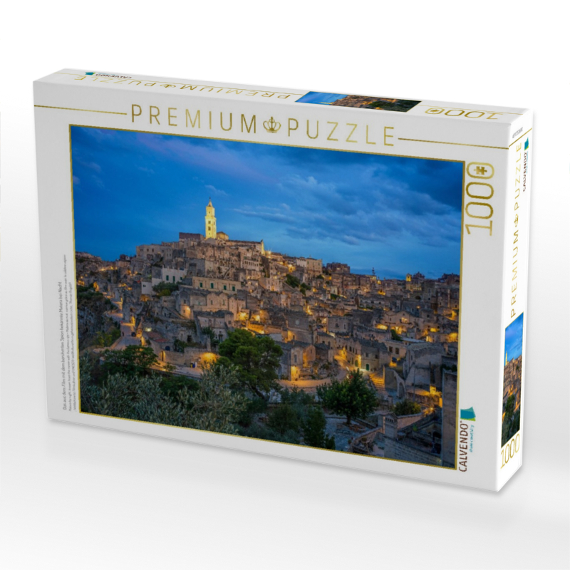 Das aus dem Film mit dem berühmten Spion bekannte Matera bei Nacht