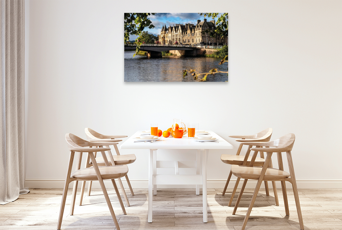 Blick auf Ness Bridge in Inverness