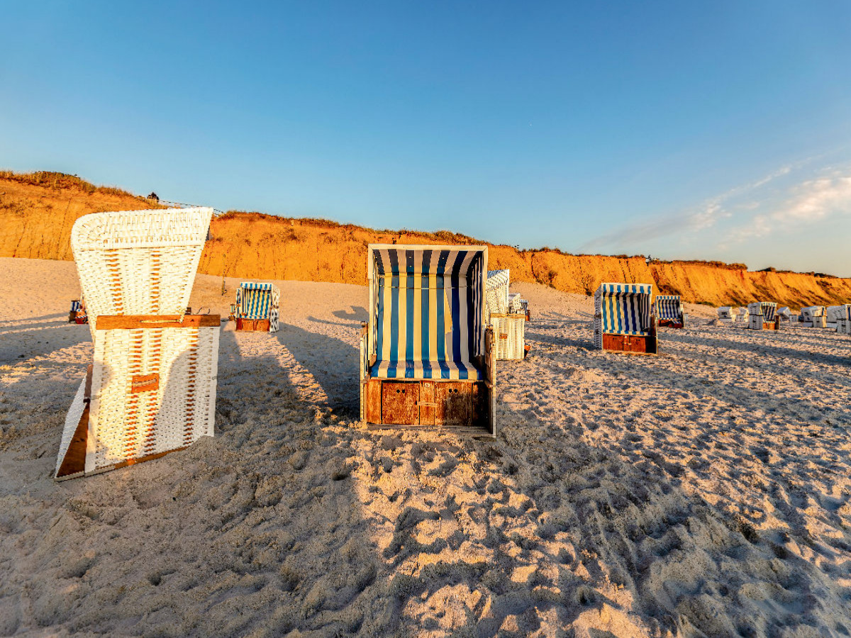Sonnenuntergang am Roten Kliff auf Sylt