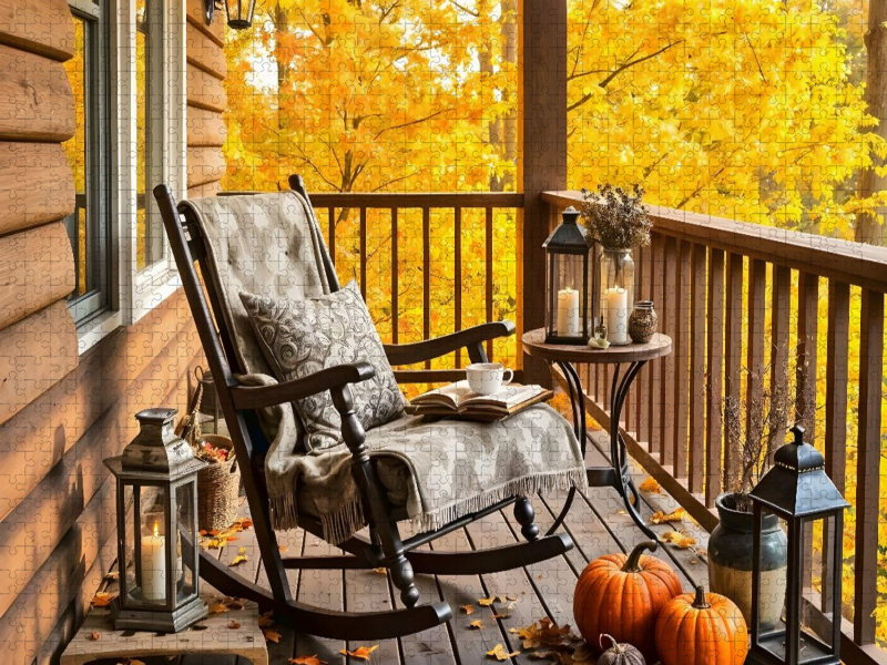 Der Schaukelstuhl weiß vom Loslassen.