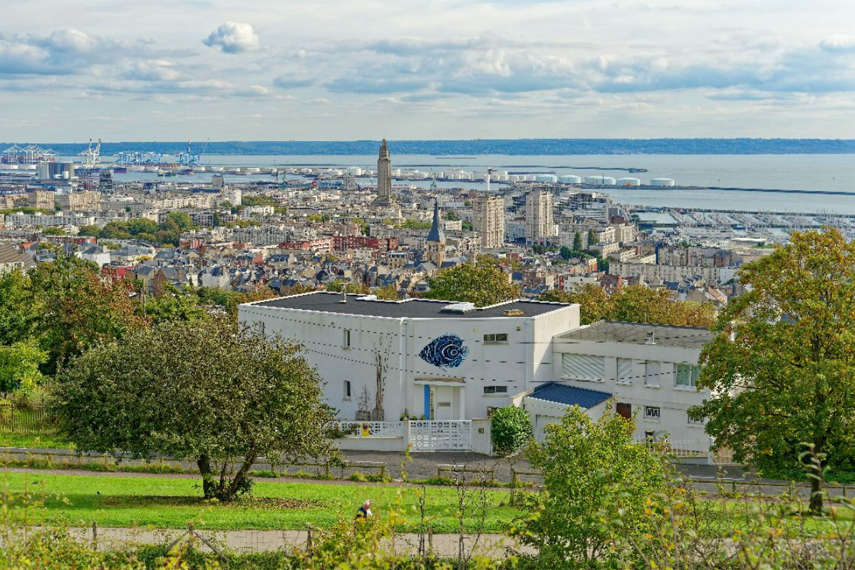 Ausblick vom ehemaligen Fort von Sainte-Adresse in Le Havre