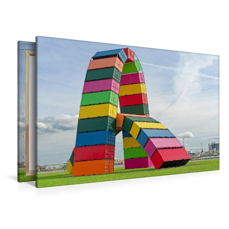 Moderne Containerskulptur von Vincent Ganivet in Le Havre