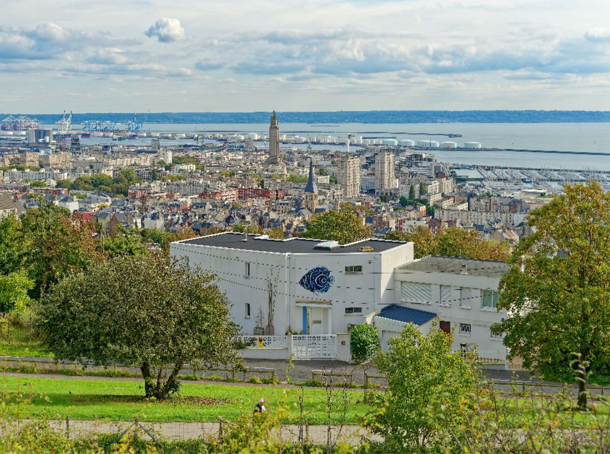 Ausblick vom ehemaligen Fort von Sainte-Adresse in Le Havre