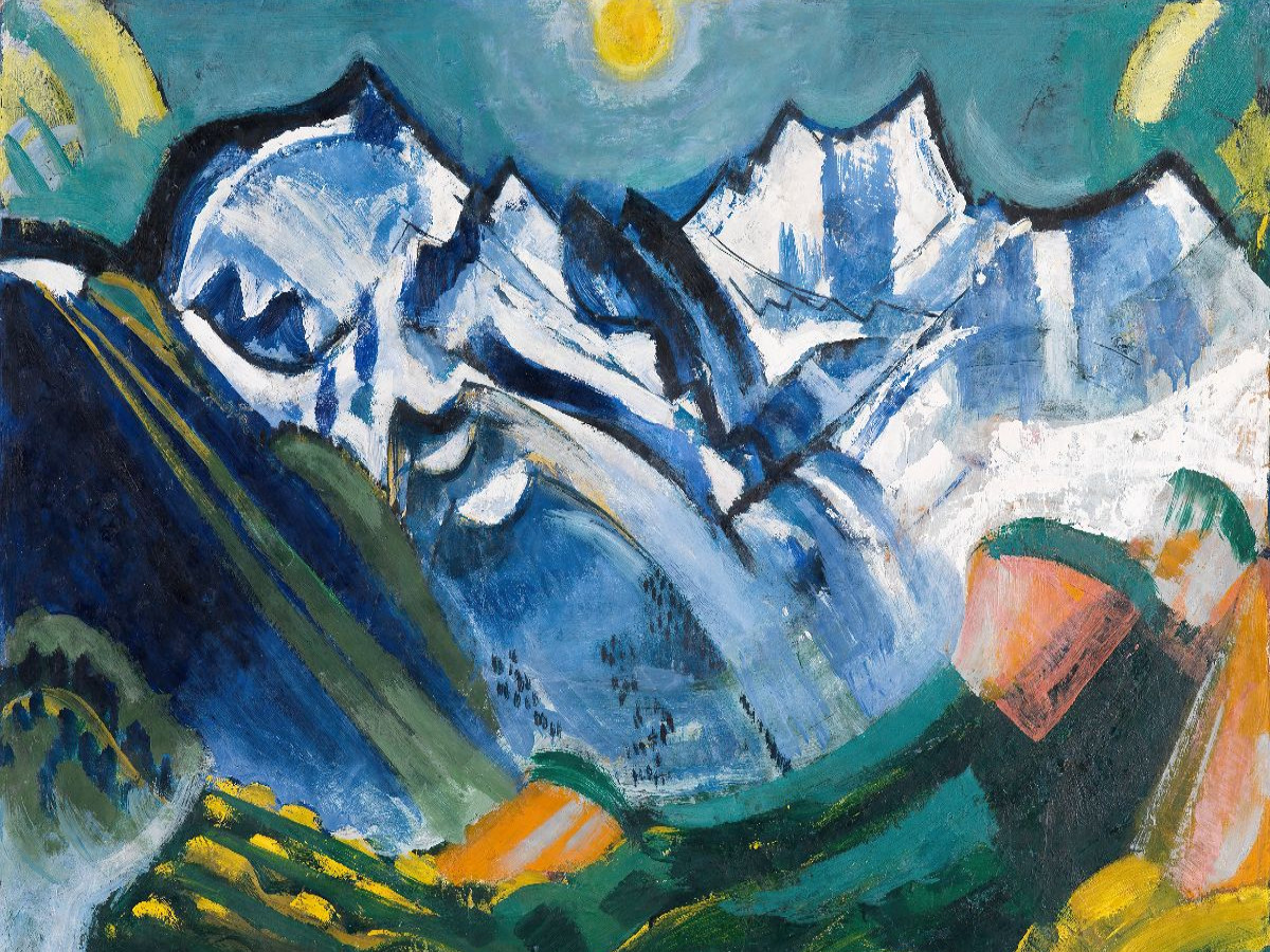 Hochgebirgslandschaft mit Scheerhorn (1920)
