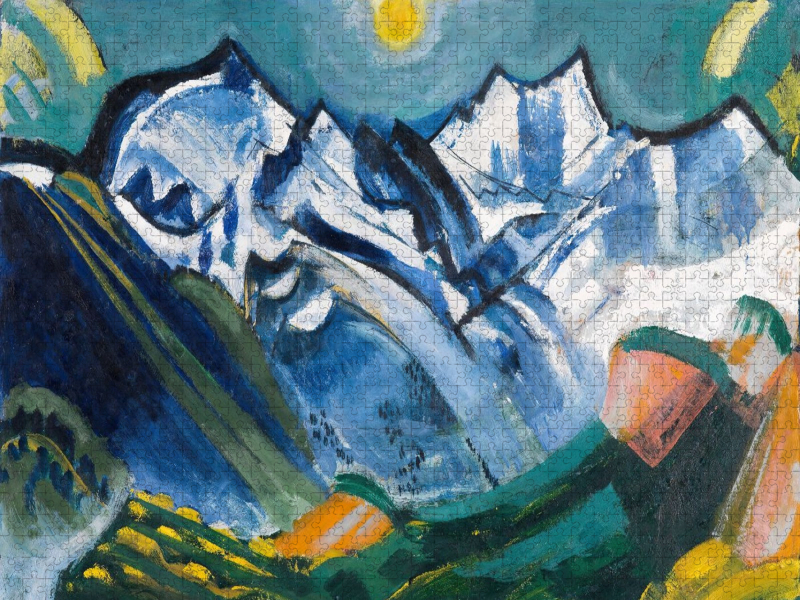 Hochgebirgslandschaft mit Scheerhorn (1920)