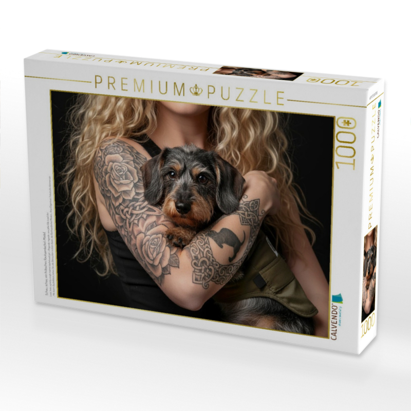 Schau, schau, ein hübsches Rauhaardackel-Mädel.